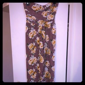 Floral jumpsuit with pockets